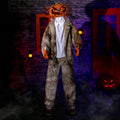 Halloween Animatronics 6ft Jack Pumpkin Decor - Motion Sensor Horror