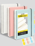 SUNEE Graph Paper Notebook 3 Pack A5 Grid Notebooks - Thick 120gsm