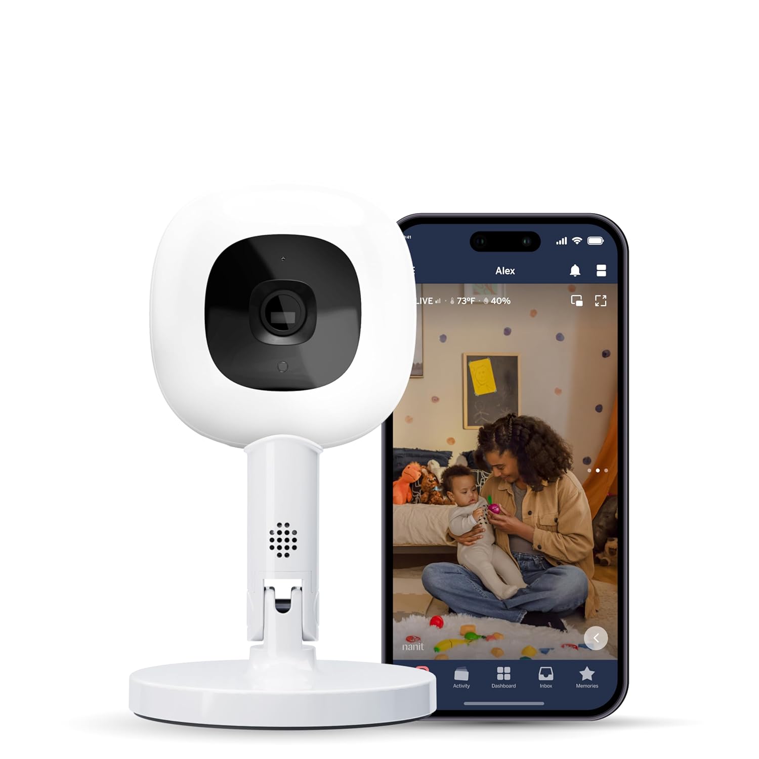 Nanit Pro Smart Baby Monitor - 1080p Video, Sensor-Free Sleep Tracker