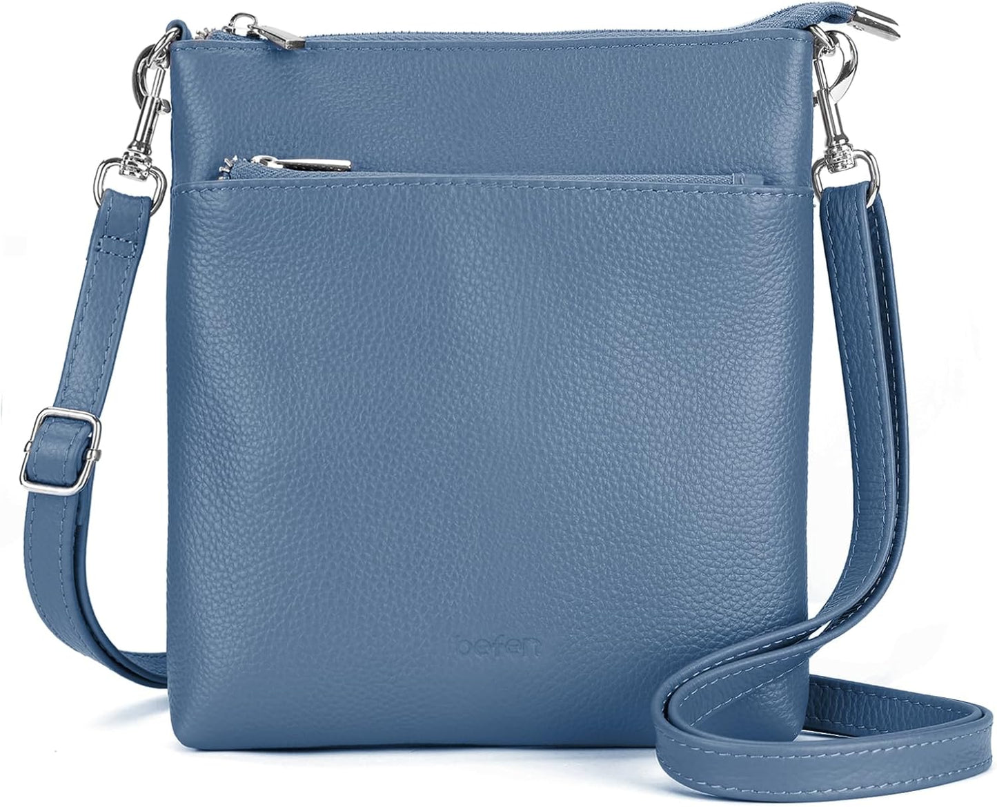 Befen Genuine Leather Small Crossbody Purse for Women Travel