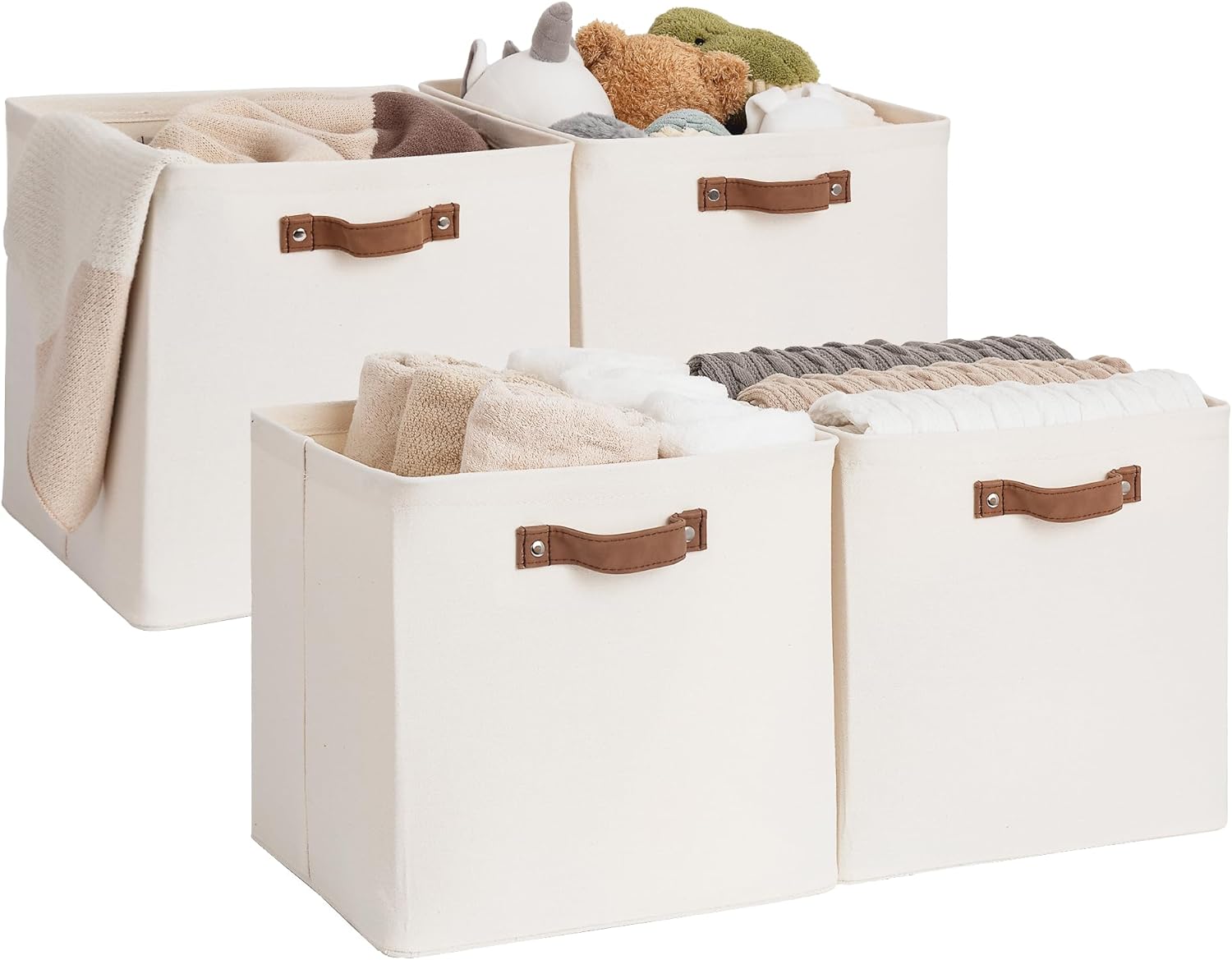 StorageWorks 13x13 Inches Storage Cube Bins for Organizing