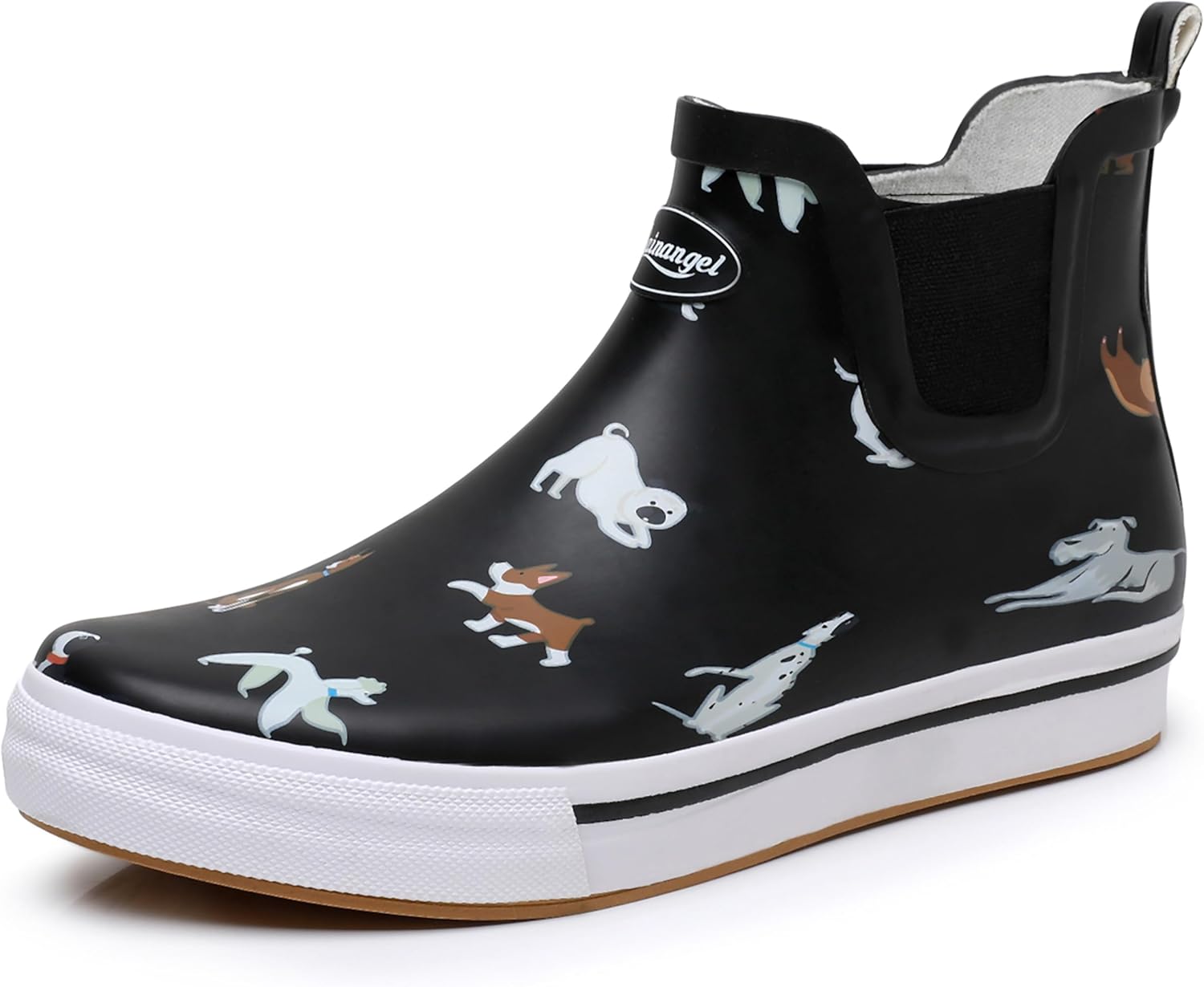RAINANGEL Unisex Ankle Rain Boots for Comfortable Outdoor Use