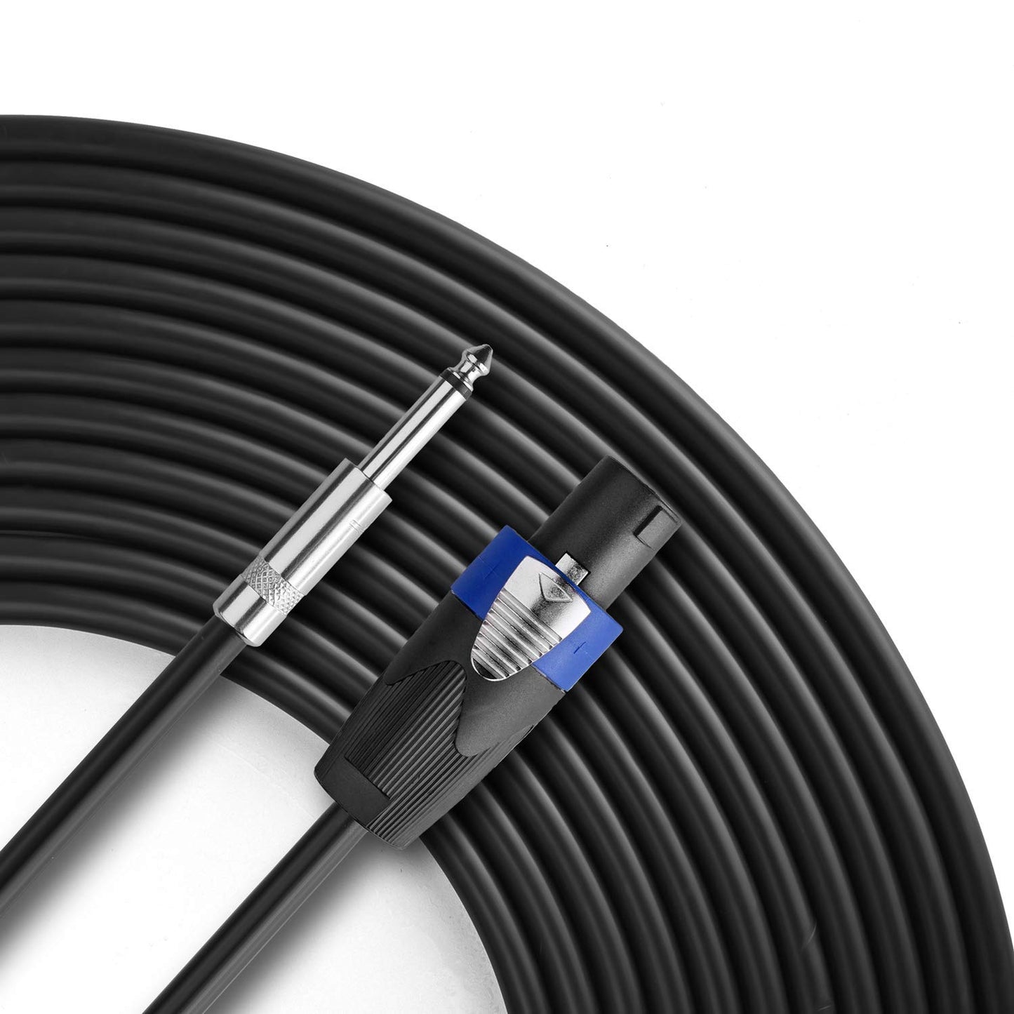 Pro 50 Feet Speakon to 1/4 Speaker Cable for Audio Amplifiers