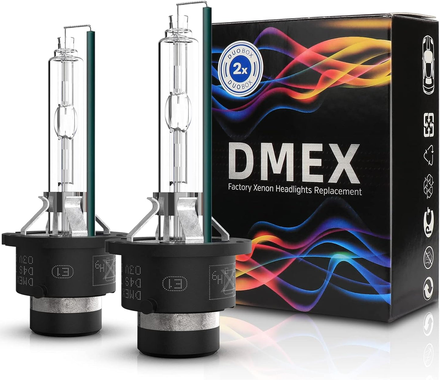 DMEX D4S 35W Xenon Headlight HID Bulbs - Bright 4300K Warm White