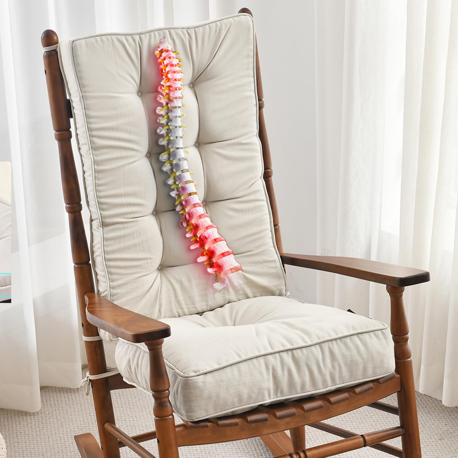 SUNROX Jumbo Rocking Chair Cushions for Comfort and Style