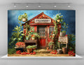 Kate 7x5ft Vintage Strawberry Farm Photography Backdrop - Wooden