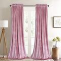 Roslynwood Velvet Curtain Panels for Luxury Bedroom Drapes
