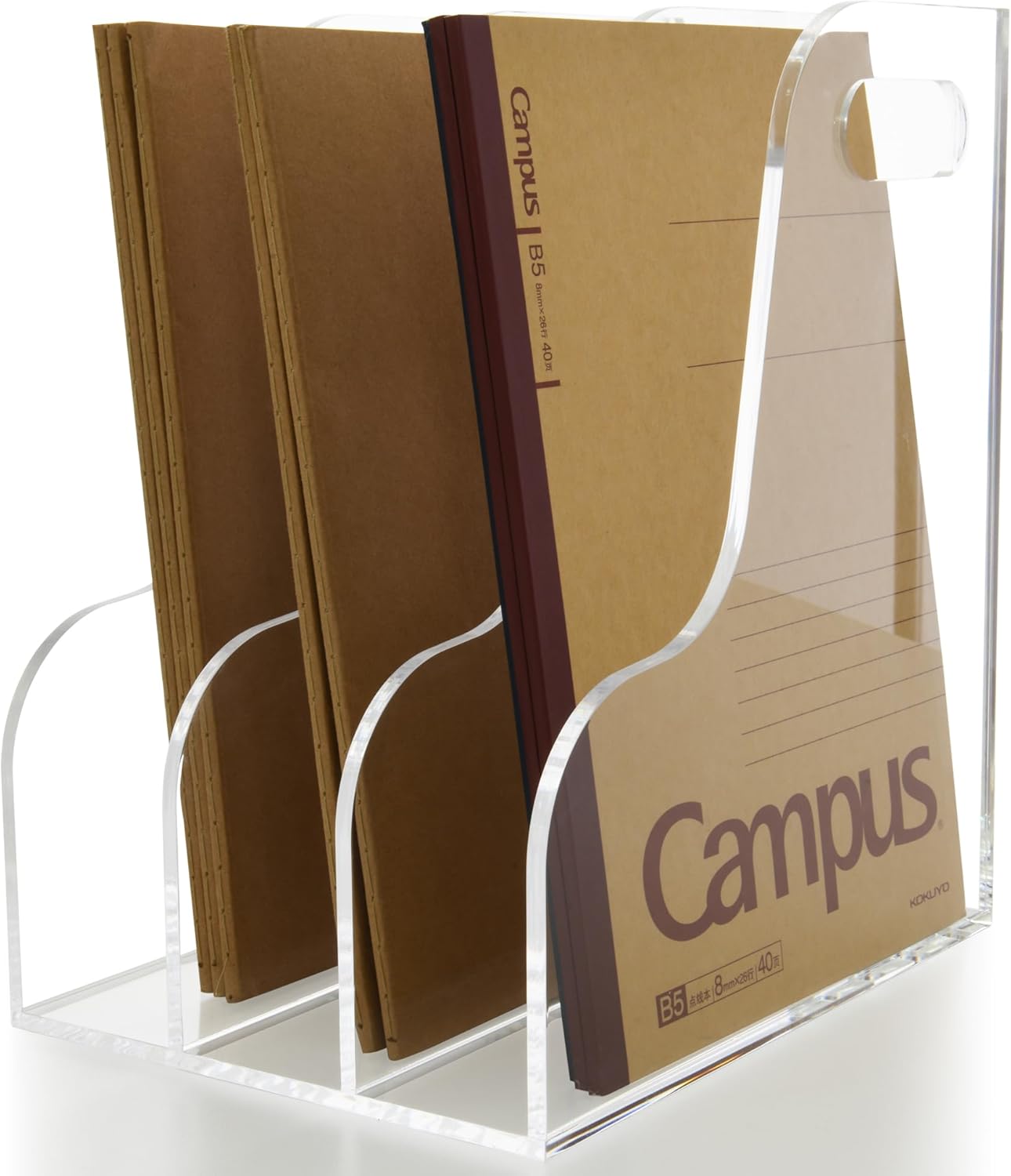 3 Vertical Compartments File Holder for Home Office Organization
