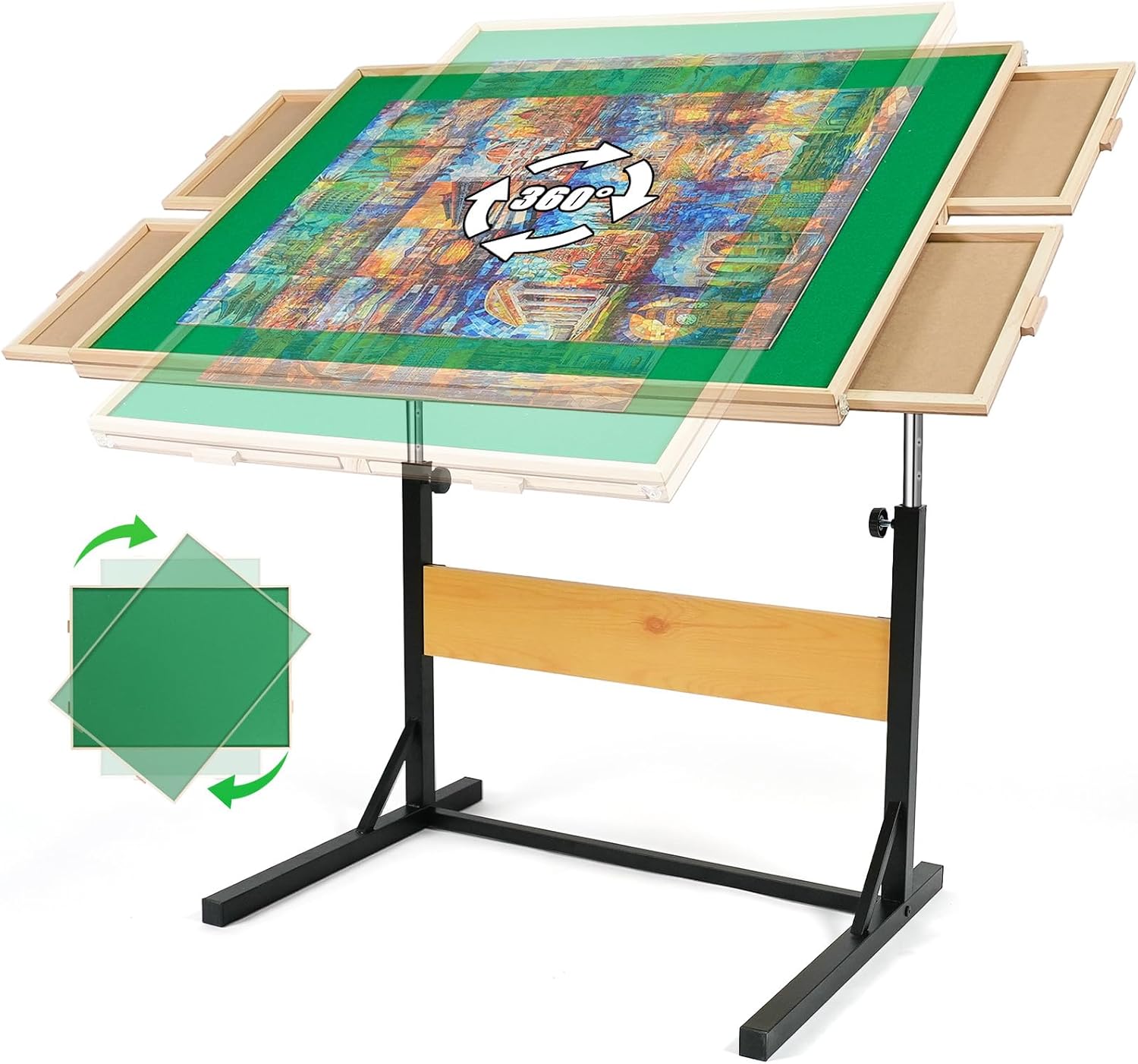 ALL4JIG 2000 Piece Jigsaw Puzzle Table with Adjustable Features