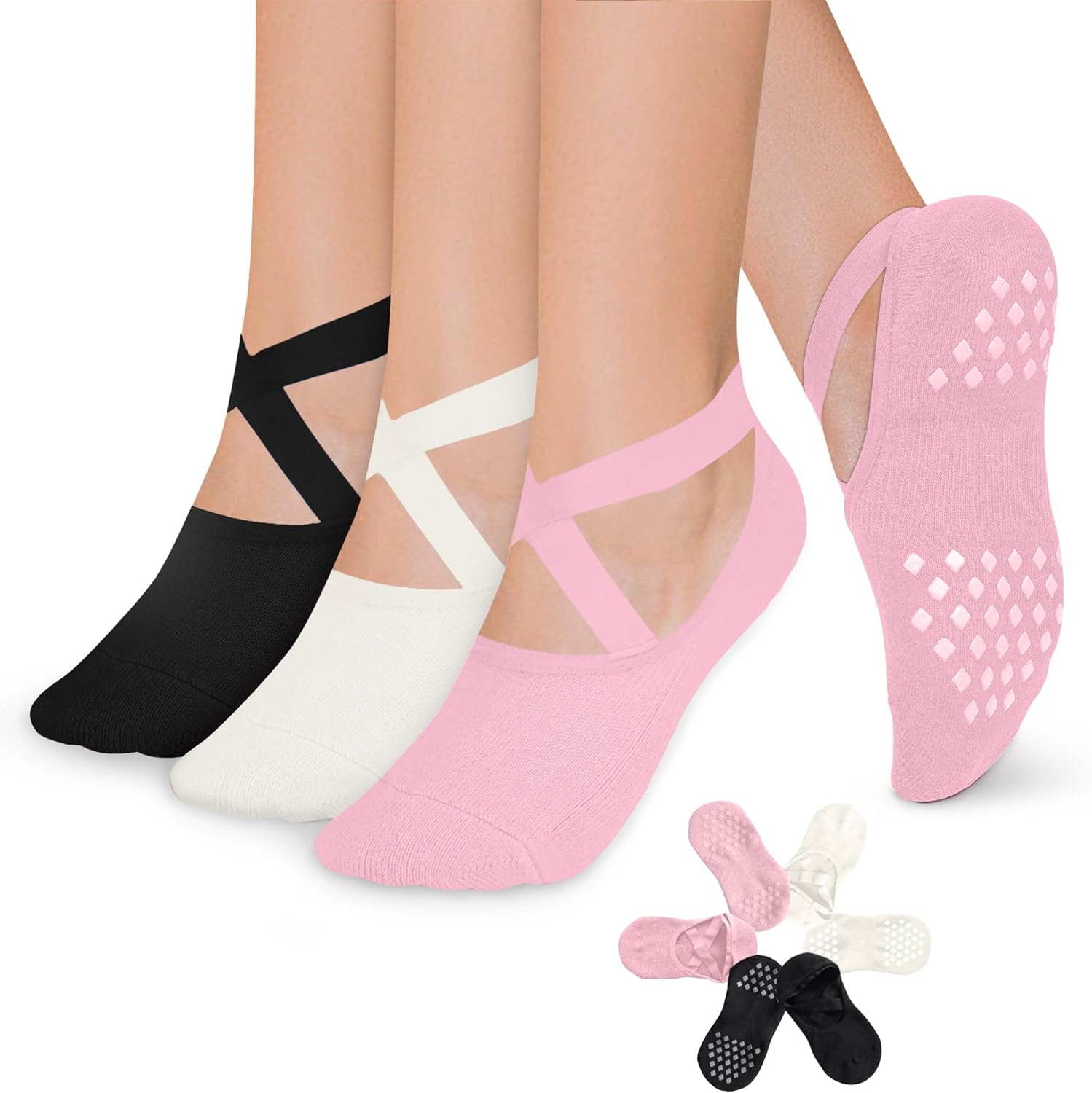 Diu Life Non-Slip Pilates Socks - Grip for Women