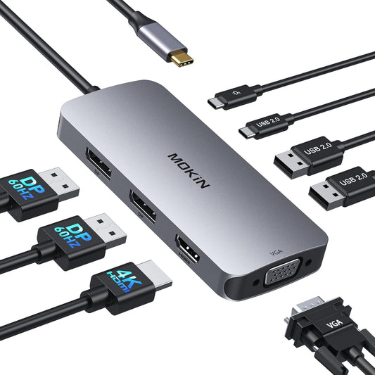 MOKiN Dual Display USB C Dock: Multi-Monitor Bliss