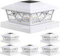 Solar Post Cap Lights 6 Pack - Dual Color for 4x4 5x5 6x6 Posts
