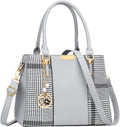 KKXIU 3 Zippered Compartments Handbags for Women - Stylish Satchel