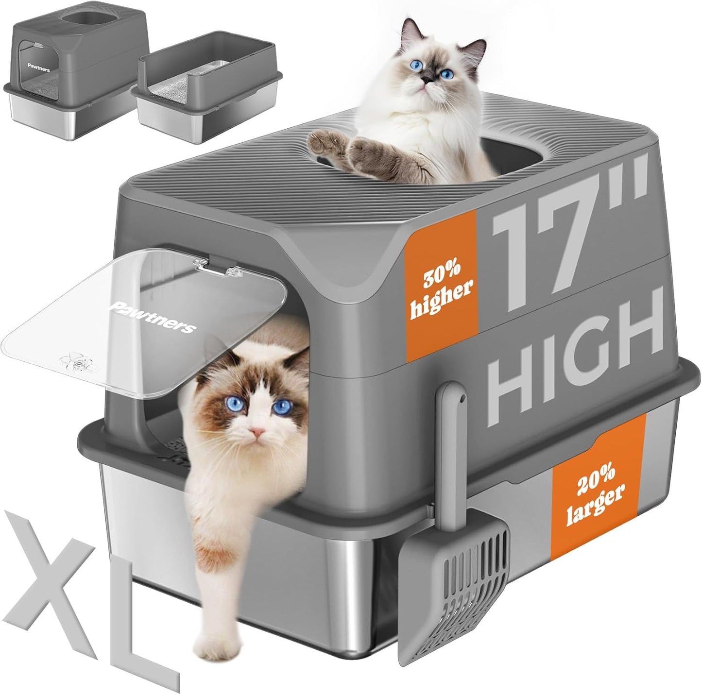 Pawtners XL Extra Large Stainless Steel Cat Litter Box Review