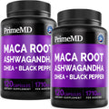 6-in-1 Organic Maca Root Ashwagandha Capsules 1710mg - Stamina & Mood