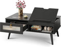 WLIVE Coffee Table Lift Top with Storage - Adjustable Work Surface