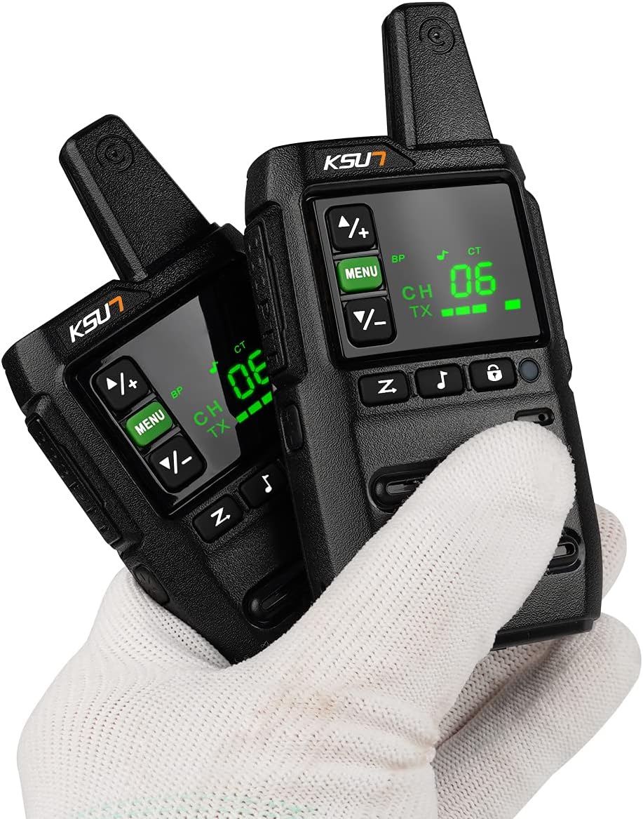 KSUN Long Range Walkie Talkies for Adults with LCD Screen