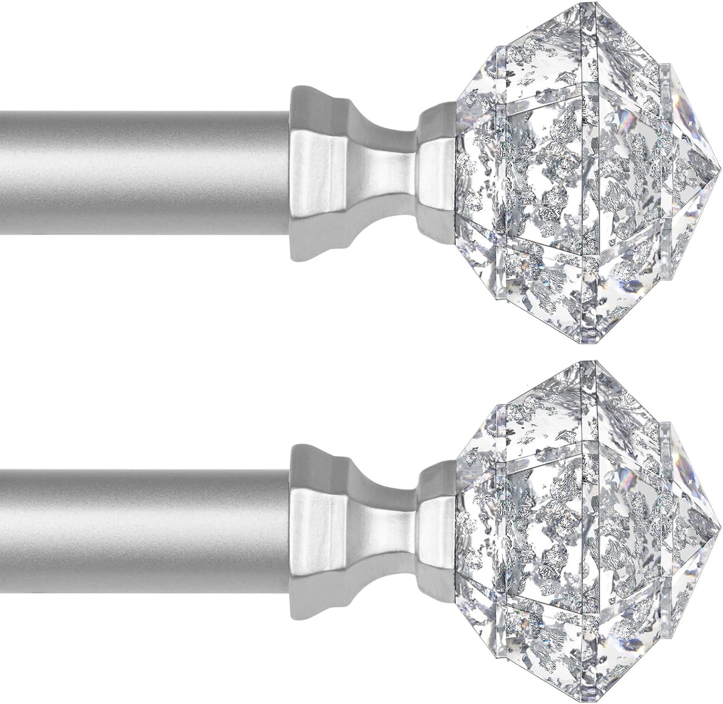 TONIAL 2 Pack Curtain Rods for Windows 20 to 53 Inch