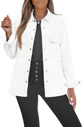 luvamia Jean Jackets for Women Oversized Button Down Denim Jacket