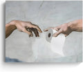 Funny Framed Canvas Wall Art Toilet Paper Poster Print - Humorous Home