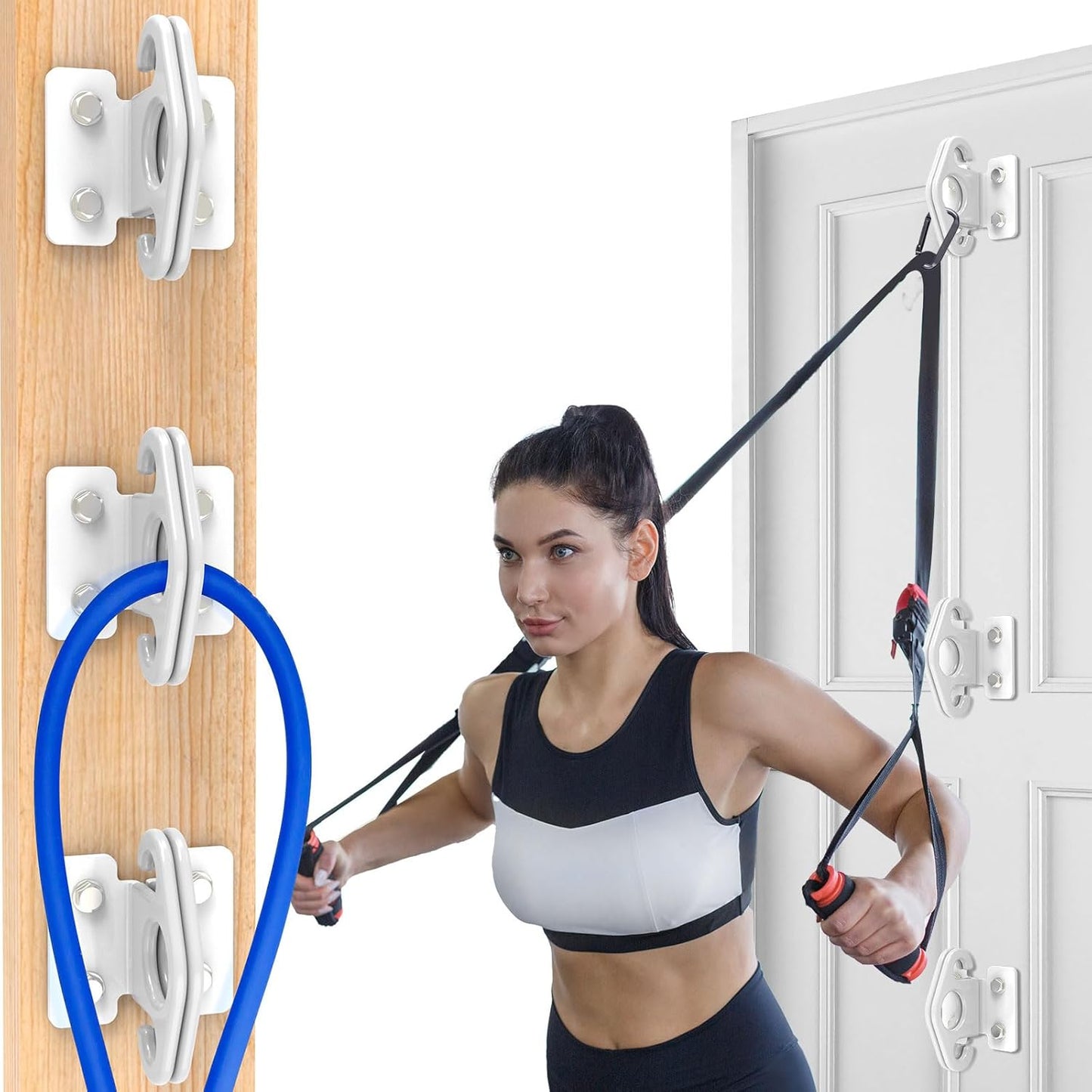 Resistance Band Wall Anchors for Home Gym Workouts and Fitness