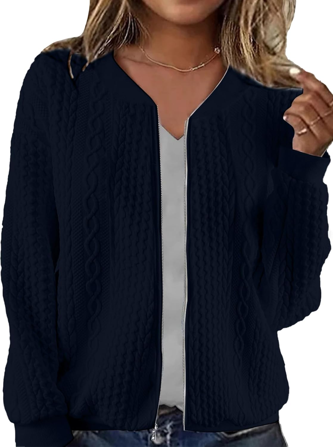 Women's Zip Up Cardigan Sweater for Stylish Comfort and Warmth