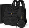 Geestock Diaper Bag Small Quilted Diaper Backpack - Compact Practical