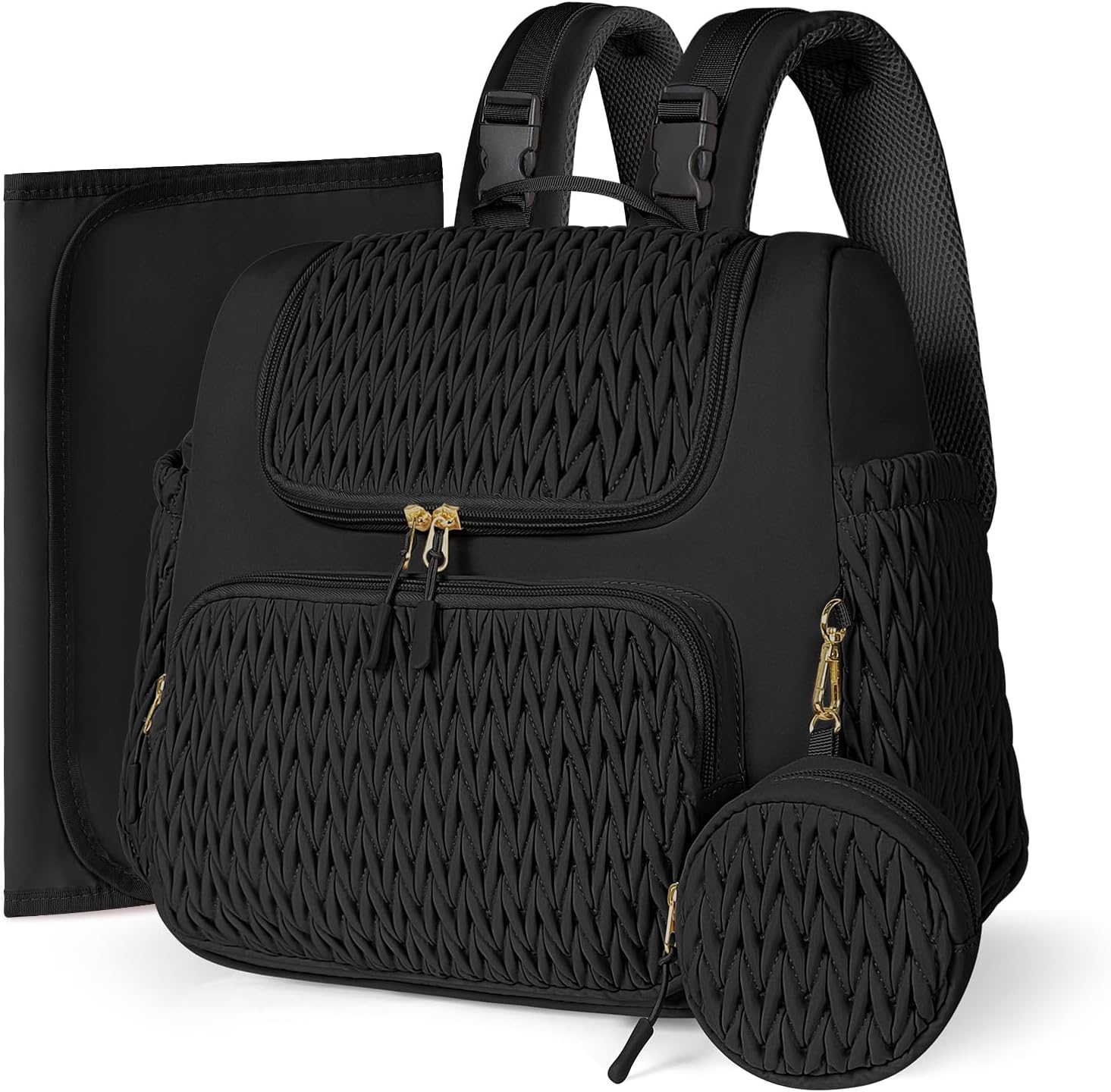 Geestock Diaper Bag Small Backpack for Stylish Parents Essentials