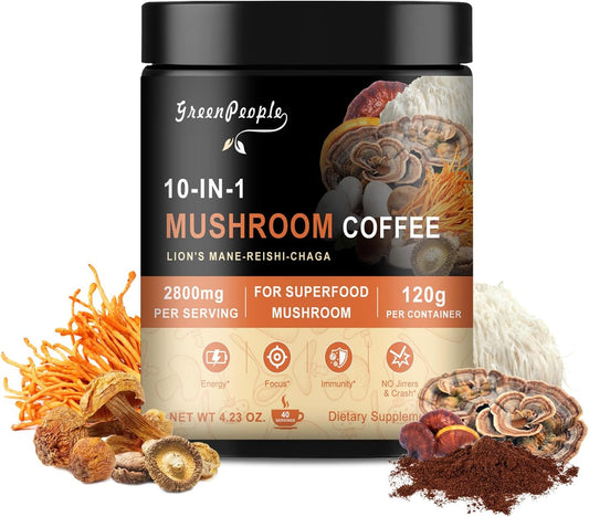 Premium Mushroom Coffee Blend for Energy & Immunity