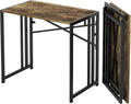 35 inch Small Folding Computer Desk for Small Spaces - No Assembly