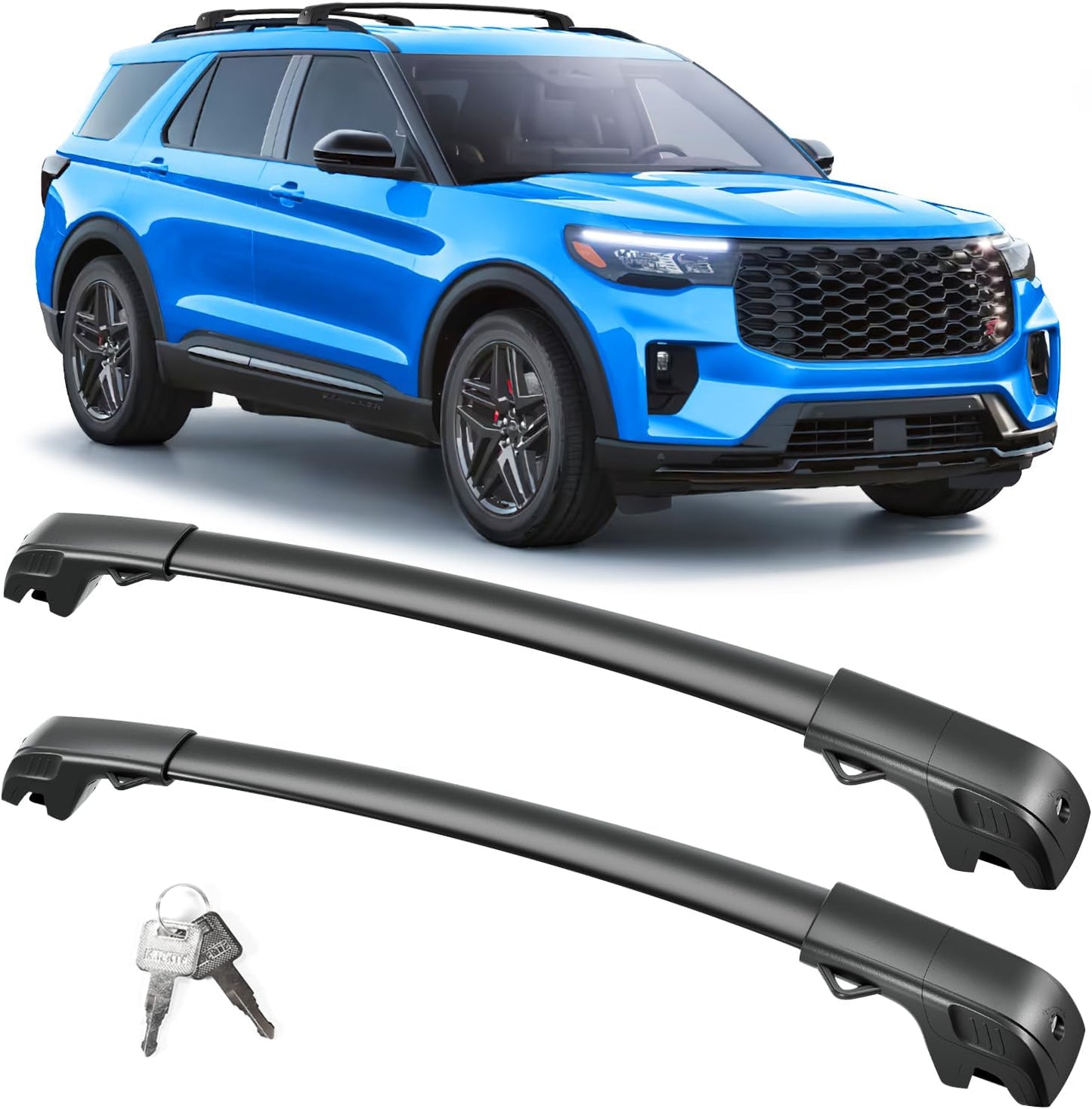 FengYu Roof Rack Cross Bars for Ford Explorer 2020-2025