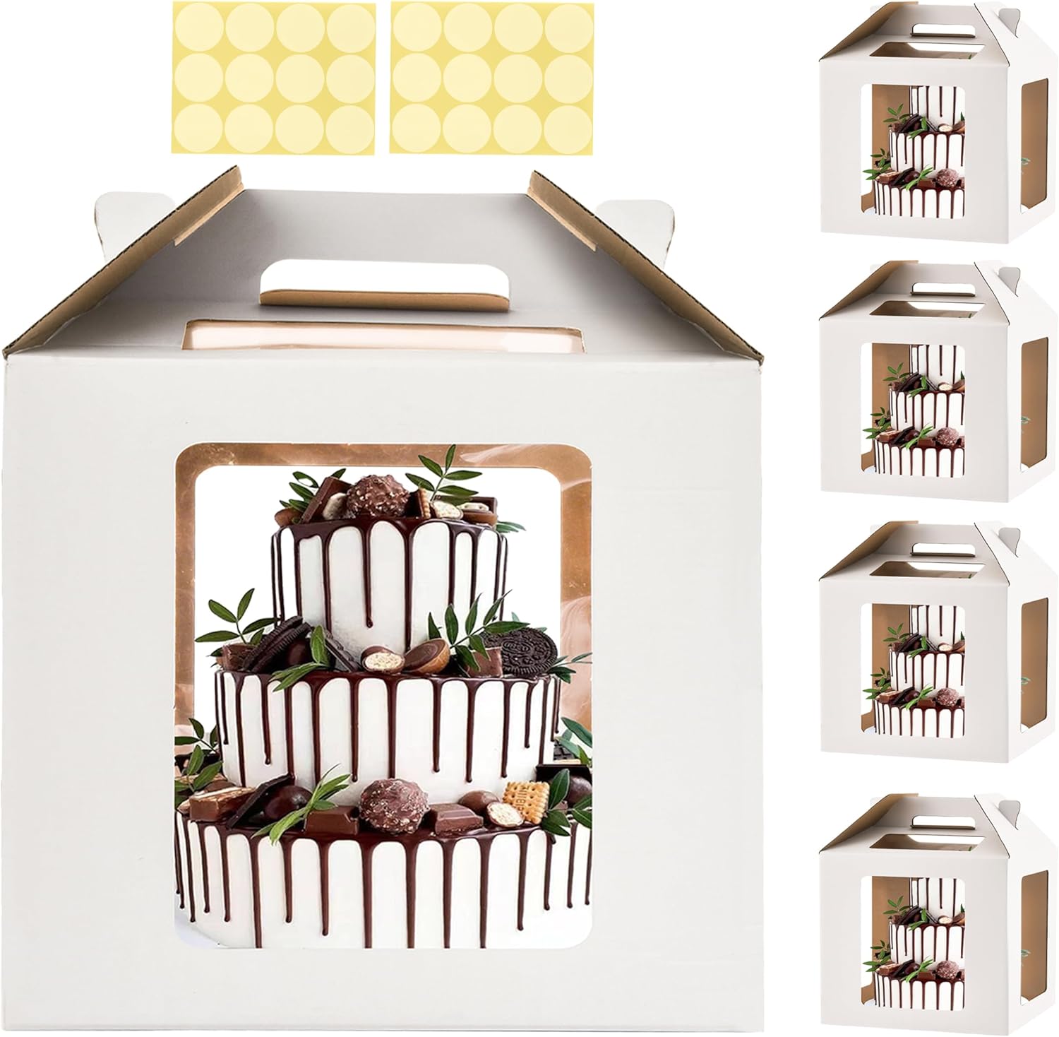 XININSUN Tall Cake Boxes for Tier Cakes - Perfect for Events