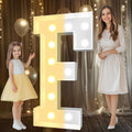 Pooqla 4 FT Marquee Light Up Letters for Parties and Weddings