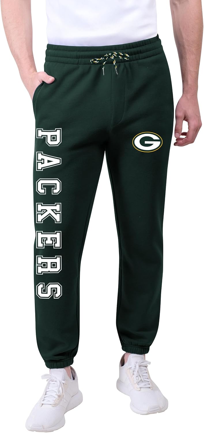 Ultra Game Men's NFL Official Active Super Soft Fleece Joggers