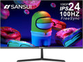 SANSUI Monitor 24 in 100Hz IPS 1080P - Smooth Office and Gaming