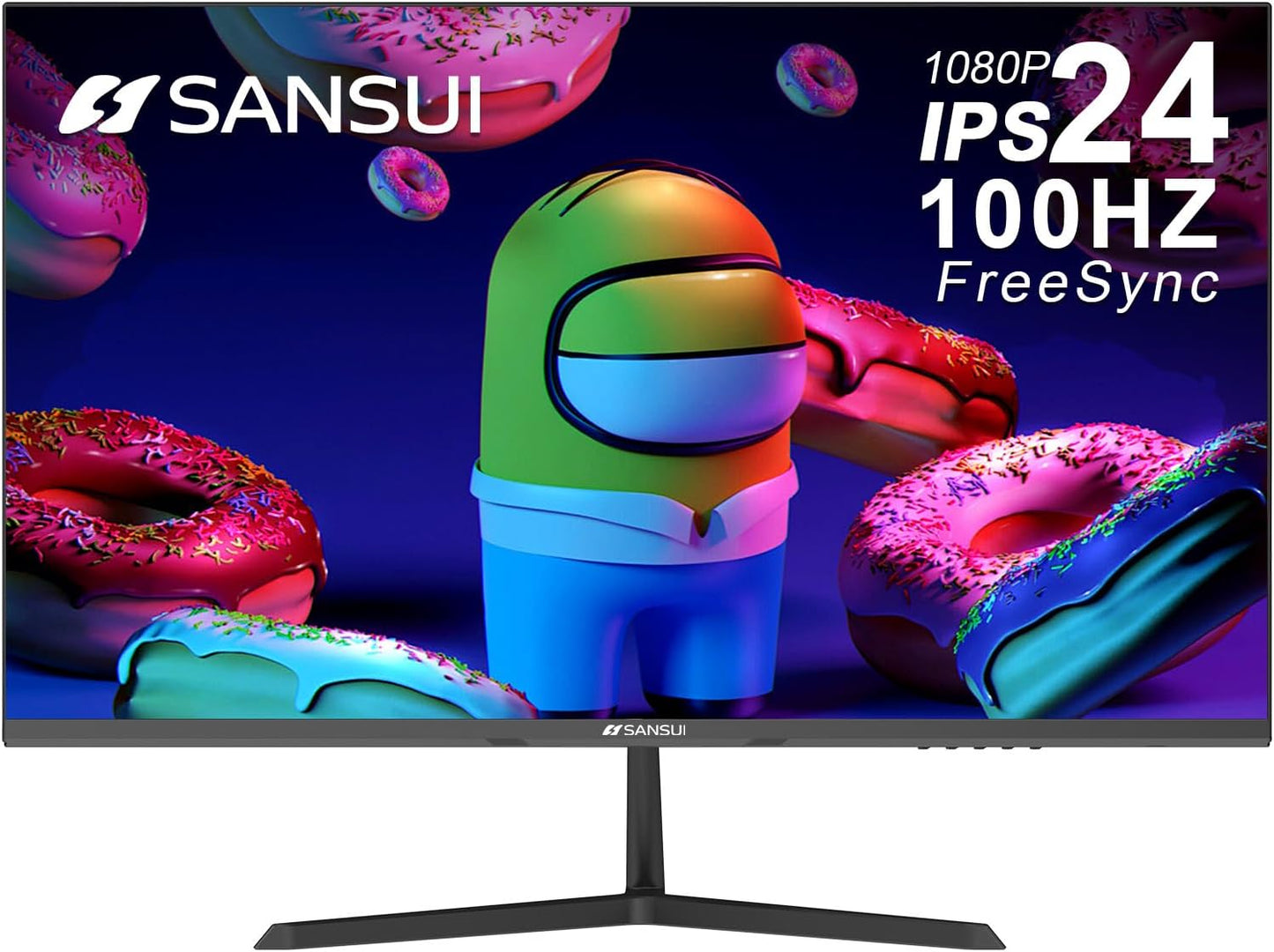 SANSUI 24 100Hz IPS Monitor: Immersive Gaming & Productivity