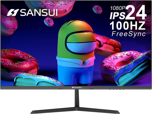 SANSUI 24 100Hz IPS Monitor: Immersive Gaming & Productivity