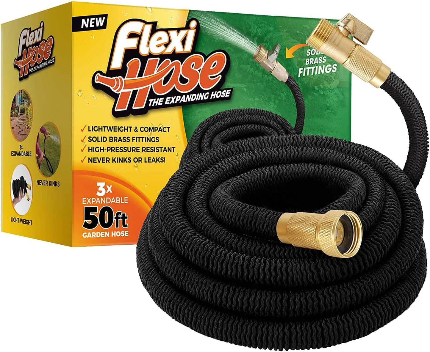 Flexi Hose Expandable Garden Hose - 50FT Lightweight Design