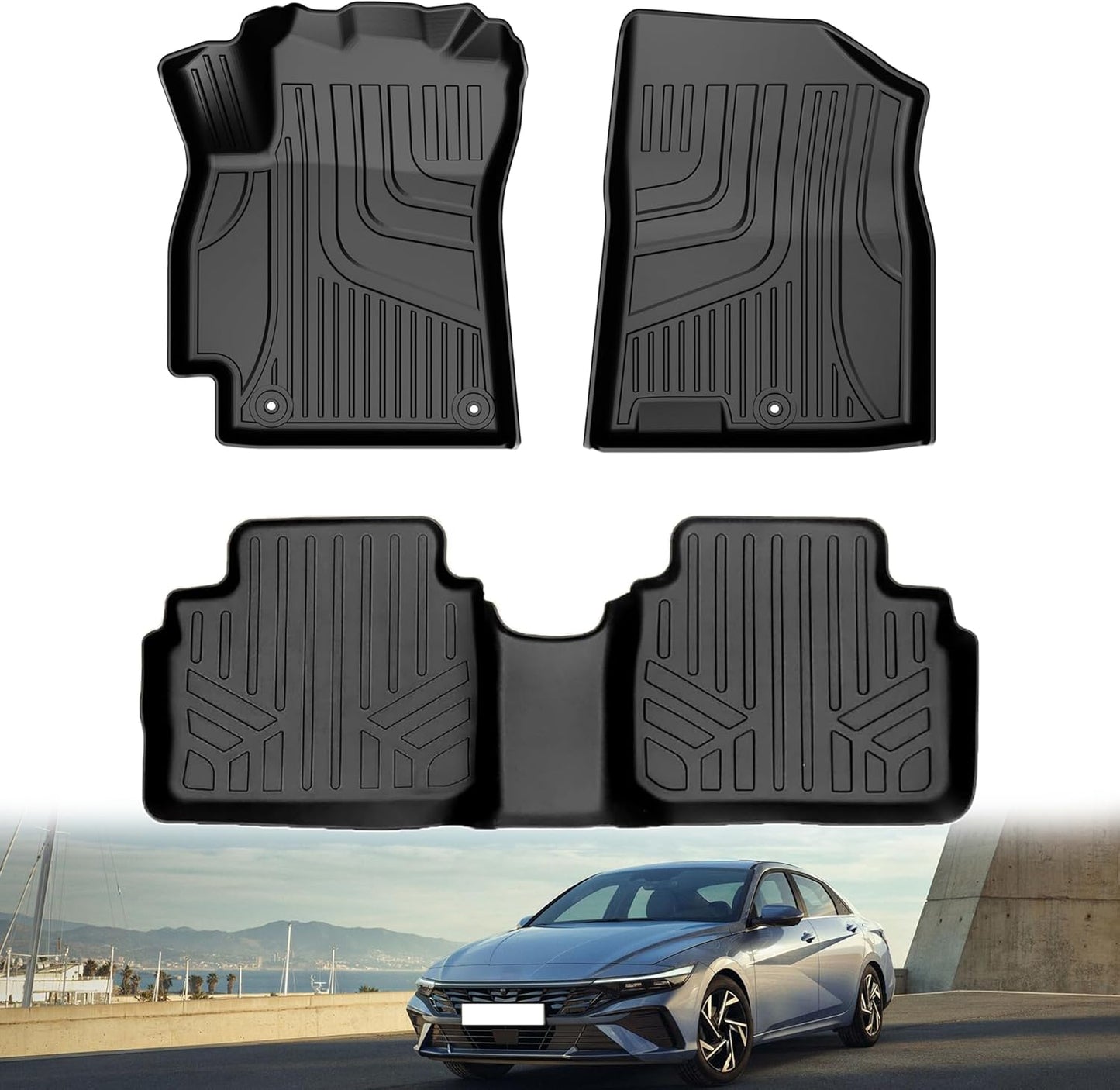 Custom Fit Floor Mats for Hyundai Elantra 2021-2025 Models