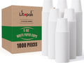 LITOPAK 1000 pack 5 oz Paper Coffee Cups - Bulk Small Disposable Cups