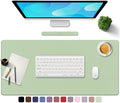 PU Leather Desk Pad with Suede Base 32 x 16 - Waterproof Desk