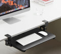 Clamp-on Rotating Computer Keyboard and Mouse Tray - Ergonomic