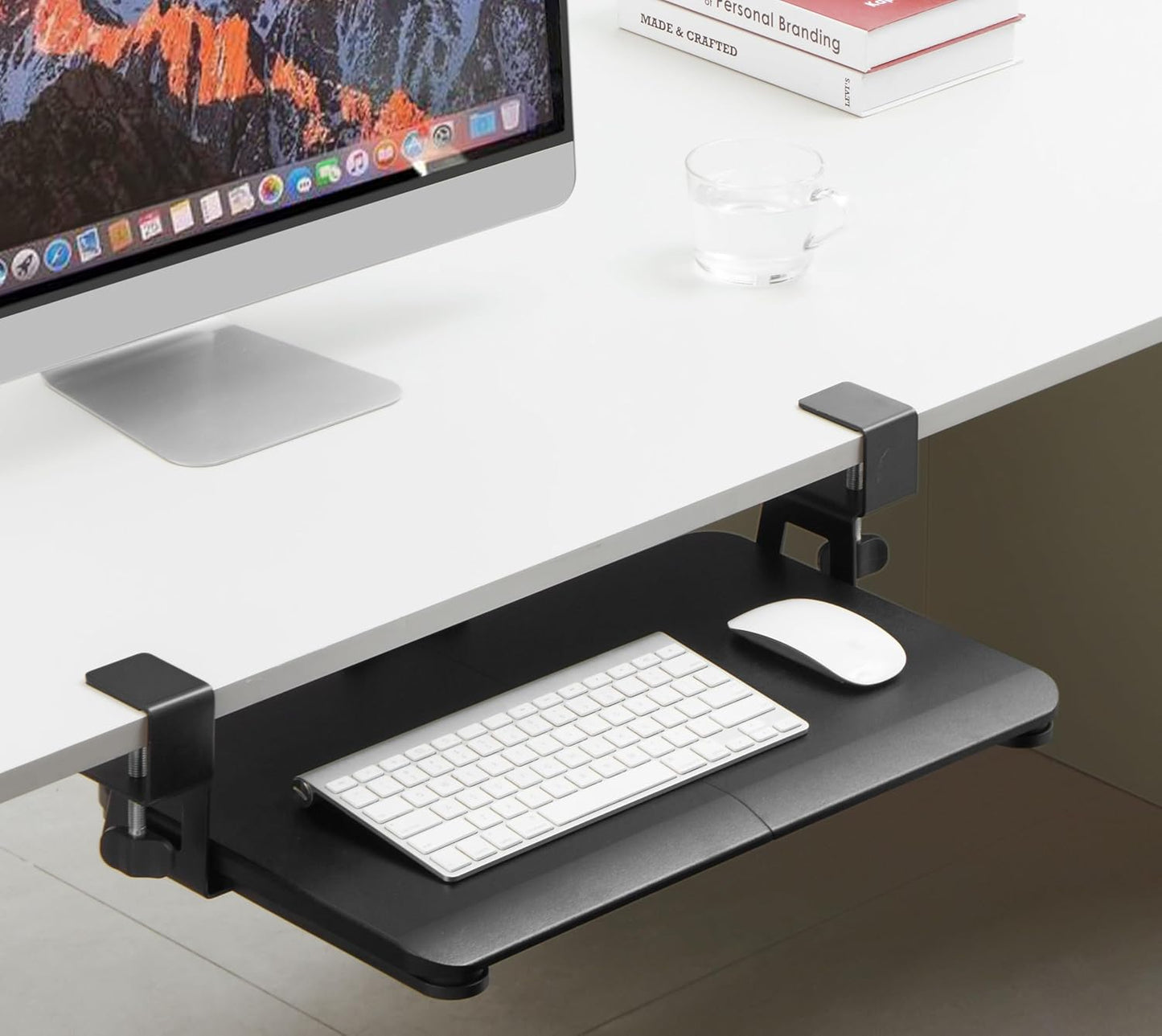VONDETYR Ergonomic Rotating Keyboard Tray - Convenient Clamp-on Design!