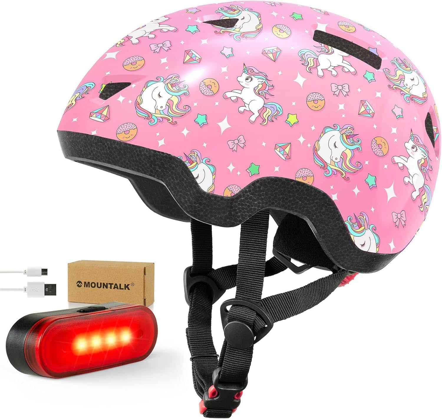 MOUNTALK Kids Bike Helmet for Safety and Comfort Ages 1-8