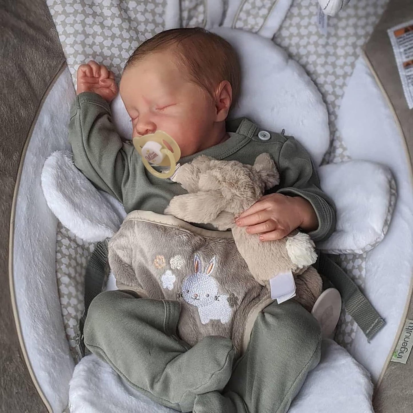 Lifelike Reborn Baby Dolls - 17-Inch Realistic Soft Body Boy