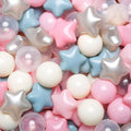 TRENDPLAY Star Ball Pit Balls 200 Pack - Soft Star Shapes for Toddlers