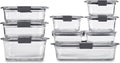 Rubbermaid Brilliance Glass Food Storage Containers Set of 9
