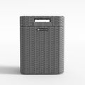 Ypati Handwoven Rattan Trash Can with Lid for Indoor and Outdoor