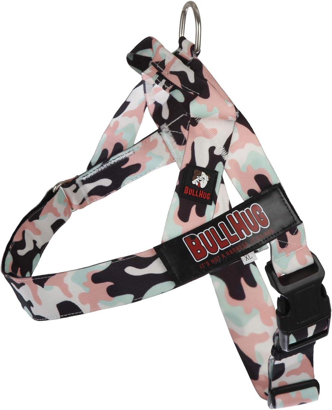 BULLHUG Adjustable Dog Harness for Bulldogs and Pugs - No Pull