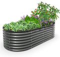 8x4x2 ft Galvanized Raised Garden Bed - Deep Root Planter